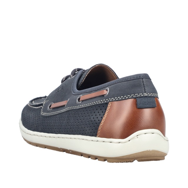 Rieker Bootsschuh Mokassin, Halbschuh, Frühlingsschuh mit Perforation