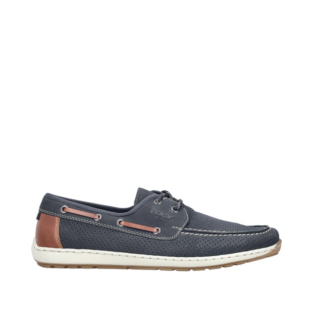 Rieker Bootsschuh Mokassin, Halbschuh, Frühlingsschuh mit Perforation