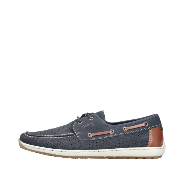 Rieker Bootsschuh Mokassin, Halbschuh, Frühlingsschuh mit Perforation