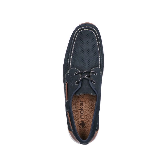 Rieker Bootsschuh Mokassin, Halbschuh, Frühlingsschuh mit Perforation