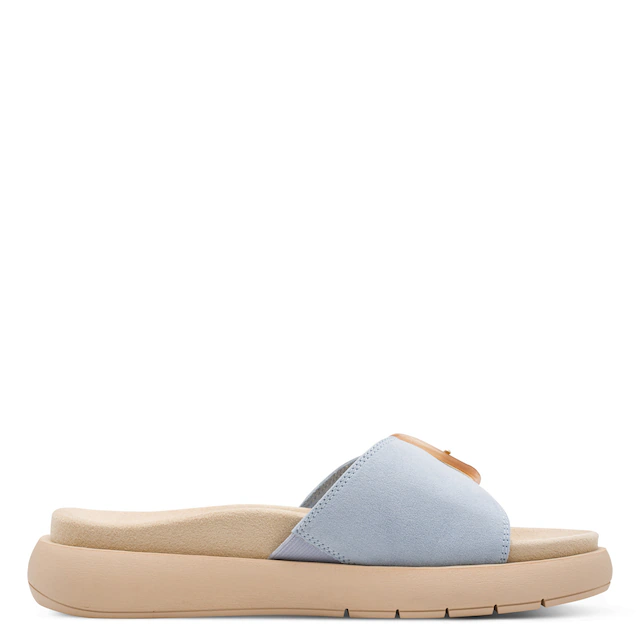 MARCO TOZZI Pantolette Keilabsatz, Schlupfschuh mit seitlichem Stretcheinsatz