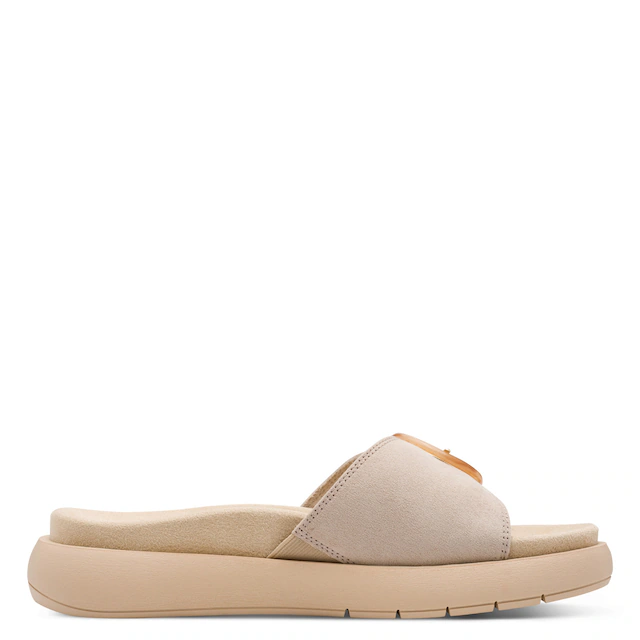 MARCO TOZZI Pantolette Keilabsatz, Schlupfschuh mit seitlichem Stretcheinsatz