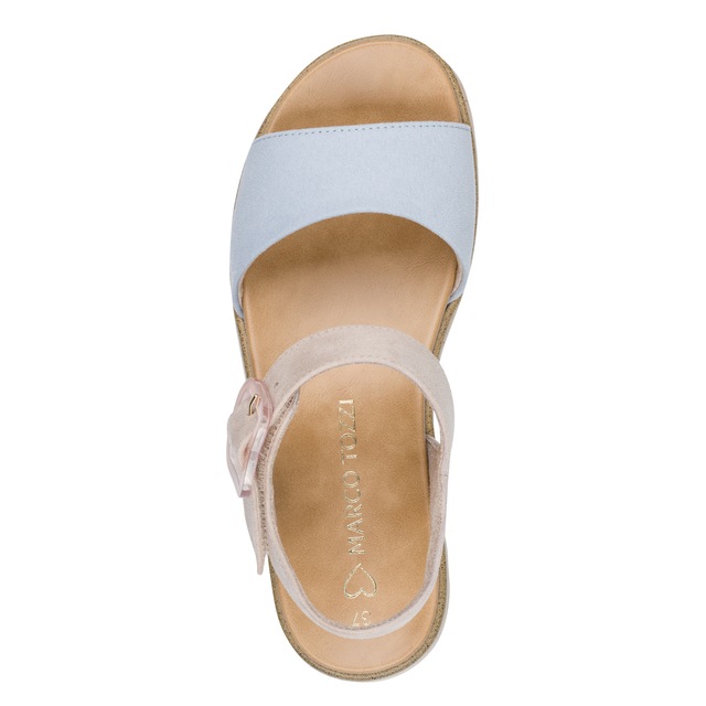 MARCO TOZZI Keilsandalette »GRADI« Plateau, Sommerschuh, Riemchensandale mit Sohle im Kork-Look