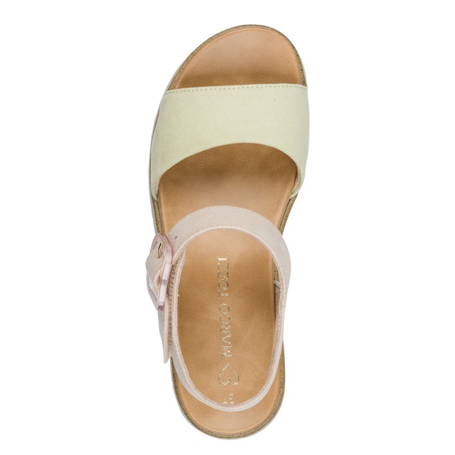 MARCO TOZZI Keilsandalette »GRADI« Plateau, Sommerschuh, Riemchensandale mit Sohle im Kork-Look