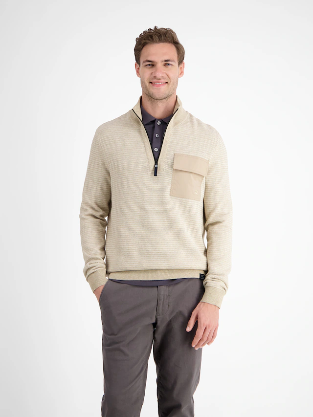 LERROS Strickpullover »Stricktroyer in Strukturstrick«