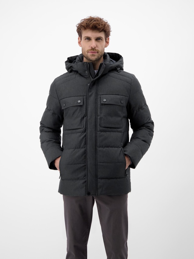 LERROS Outdoorjacke »Herren Fieldjacket in Woll-Optik« mit Kapuze