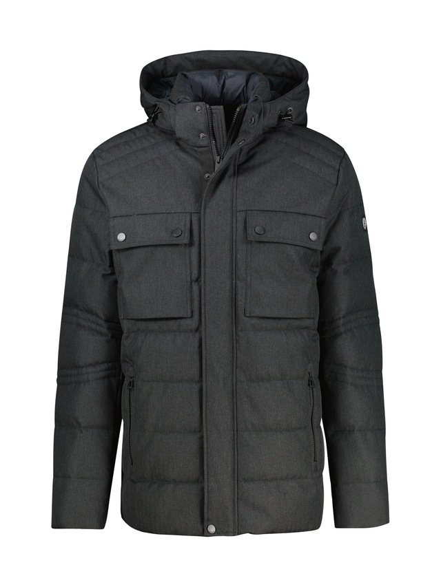 LERROS Outdoorjacke »Herren Fieldjacket in Woll-Optik« mit Kapuze