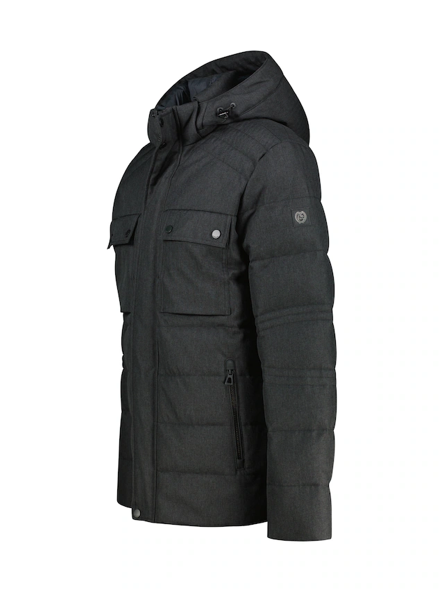 LERROS Outdoorjacke »Herren Fieldjacket in Woll-Optik« mit Kapuze