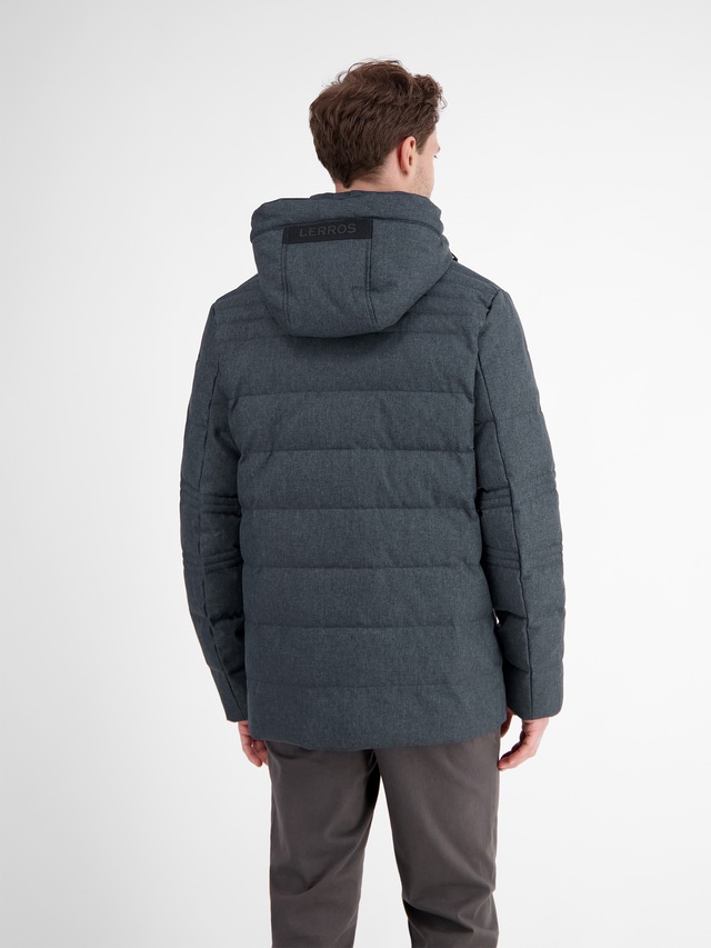 LERROS Outdoorjacke »Herren Fieldjacket in Woll-Optik« mit Kapuze