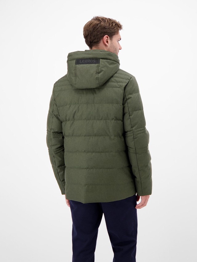 LERROS Outdoorjacke »Herren Fieldjacket in Woll-Optik« mit Kapuze