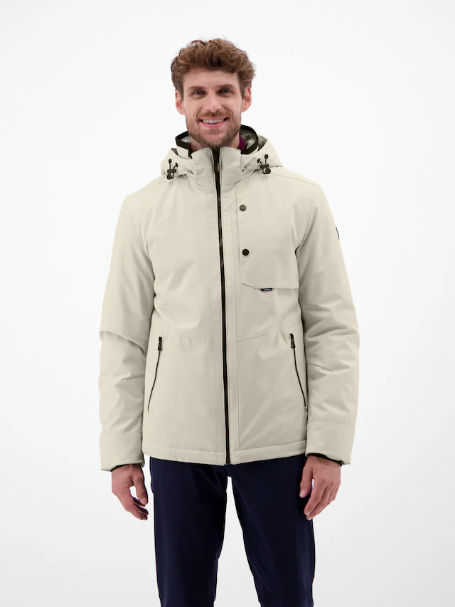 LERROS Outdoorjacke »Herren Blouson in Stukturoptik« mit Kapuze