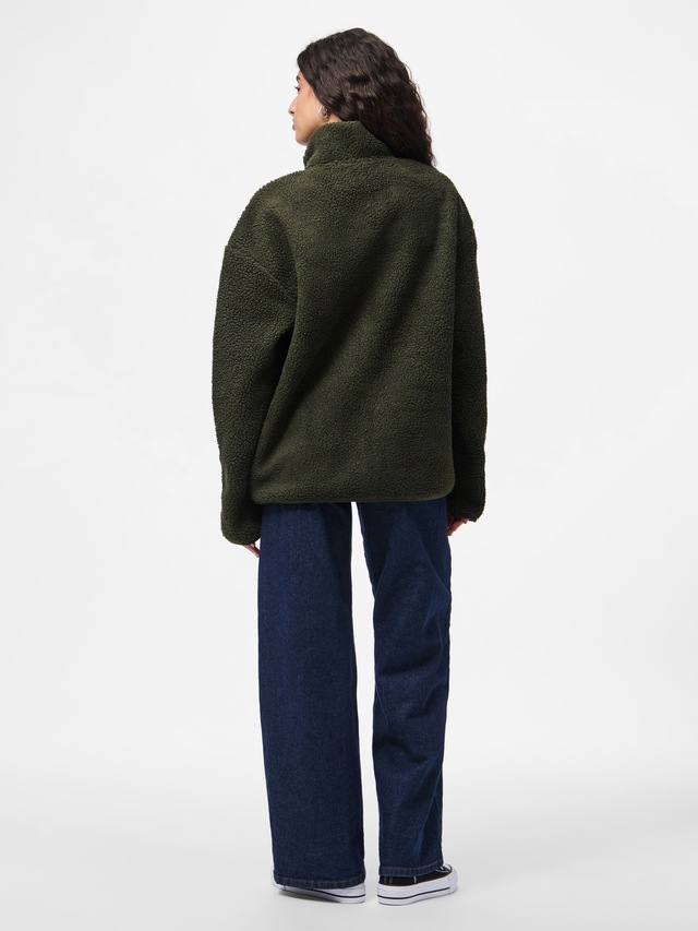pieces Plüschjacke »PCSADIA LS TEDDY JACKET NOOS BC« Kunstfaser
