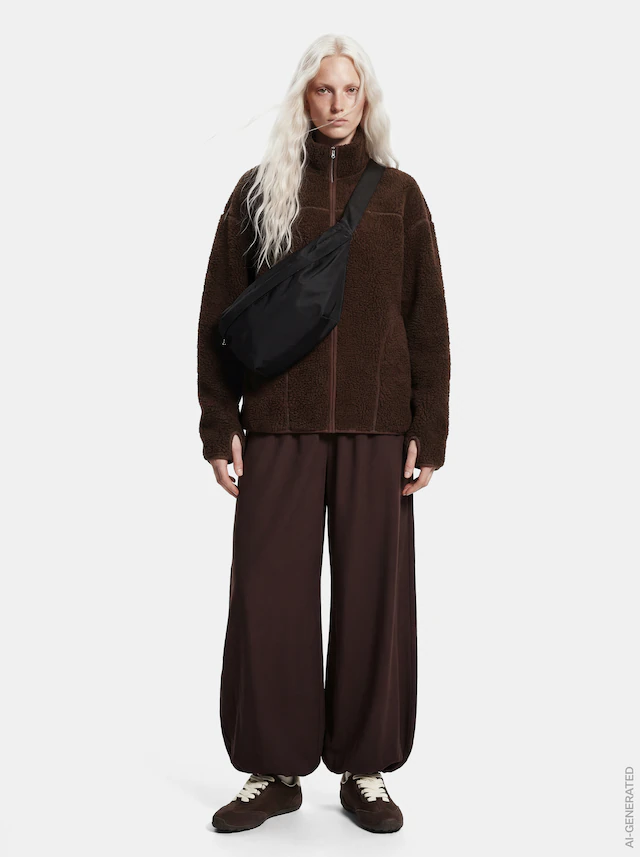 pieces Plüschjacke »PCSADIA LS TEDDY JACKET NOOS BC« Kunstfaser