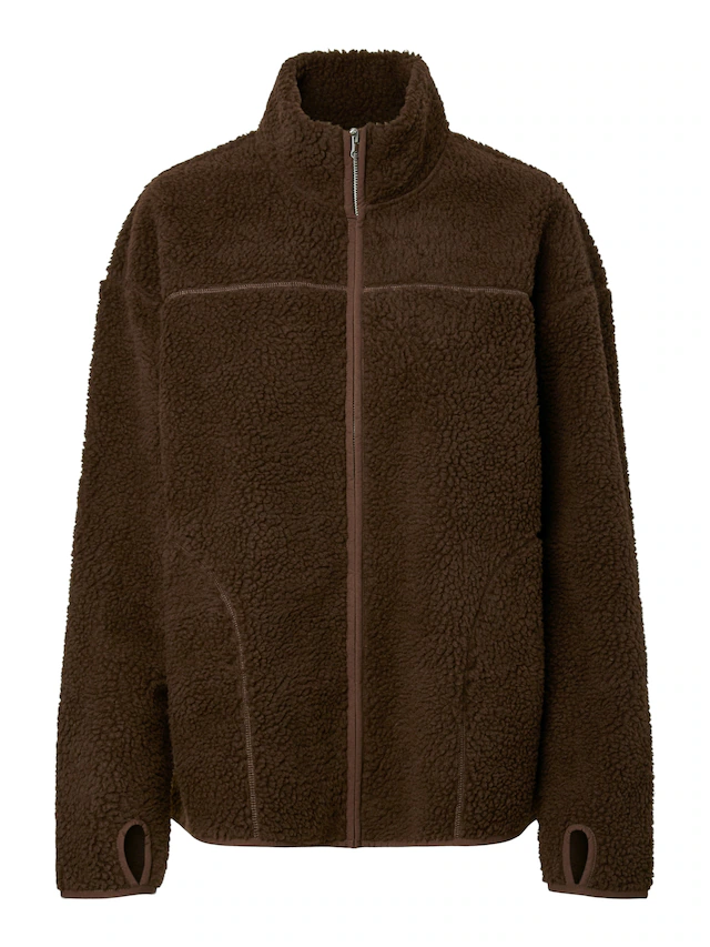 pieces Plüschjacke »PCSADIA LS TEDDY JACKET NOOS BC« Kunstfaser