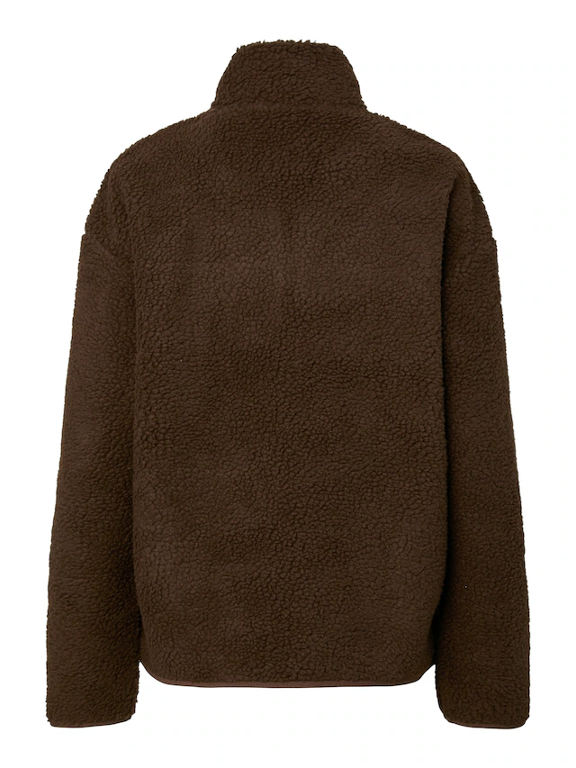 pieces Plüschjacke »PCSADIA LS TEDDY JACKET NOOS BC« Kunstfaser