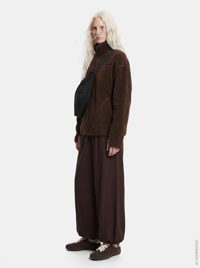 pieces Plüschjacke »PCSADIA LS TEDDY JACKET NOOS BC« Kunstfaser