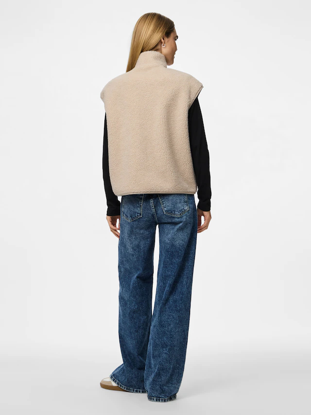 pieces Plüschweste »PCSADIA TEDDY VEST NOOS BC« Kunstfaser