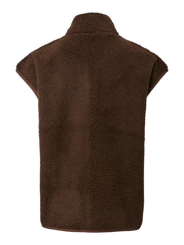 pieces Plüschweste »PCSADIA TEDDY VEST NOOS BC« Kunstfaser