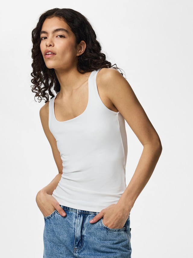 pieces Tanktop »PCLULA SL REVERSIBLE TANKTOP JRS NOOS« Materialmix
