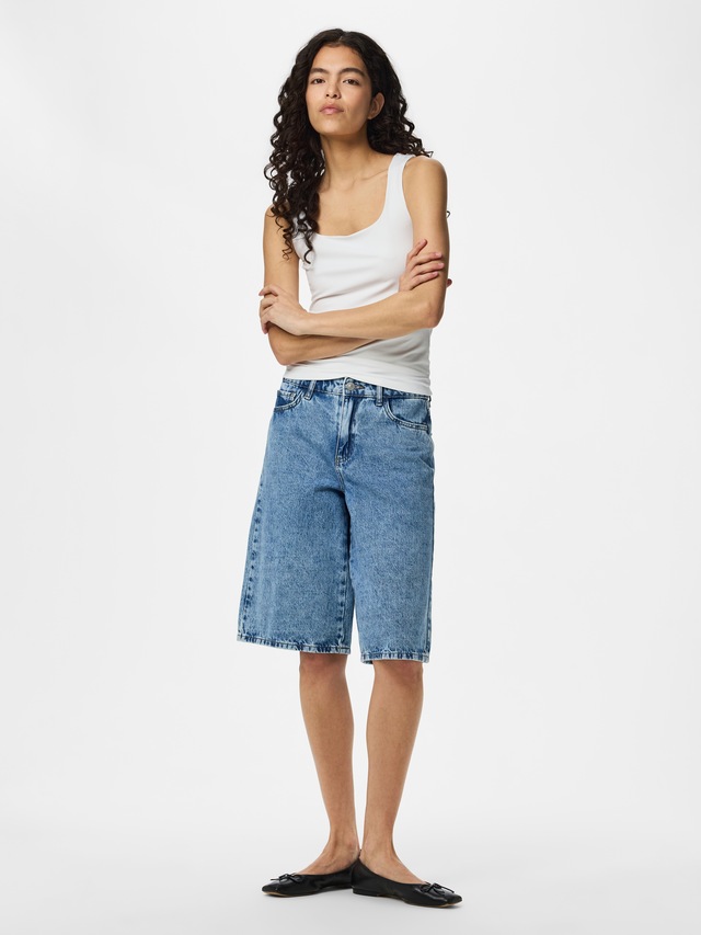 pieces Tanktop »PCLULA SL REVERSIBLE TANKTOP JRS NOOS« Materialmix