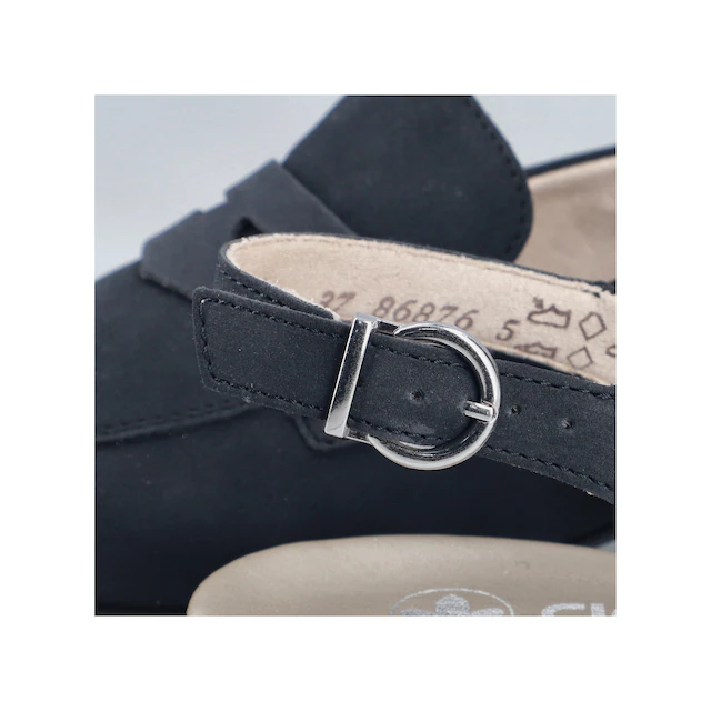 Rieker Slingsandale Sabot, Sommerschuh, Blockabsatz, mit verstellbarem Riemchen