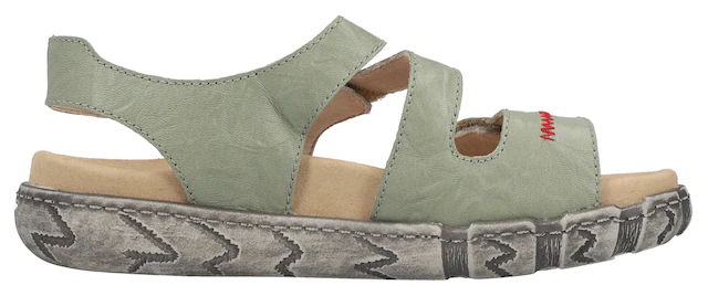 Rieker Sandale Sommerschuh, Klettsandale mit Ziernaht