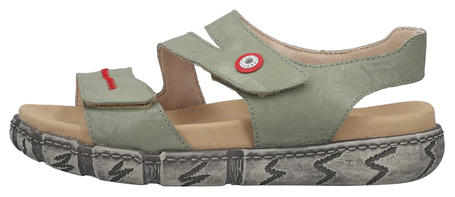 Rieker Sandale Sommerschuh, Klettsandale mit Ziernaht
