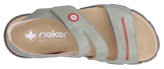 Rieker Sandale Sommerschuh, Klettsandale mit Ziernaht