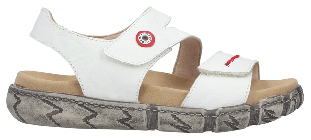 Rieker Sandale Sommerschuh, Klettsandale mit Ziernaht