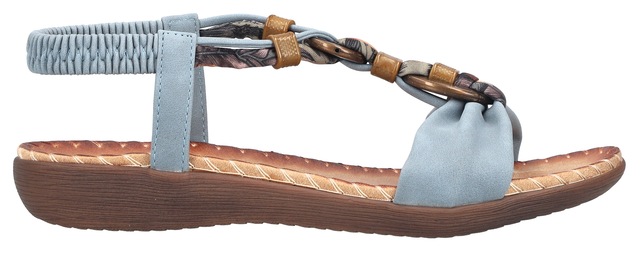 Rieker Sandale Sommerschuh, Urlaubsschuh, Fersenriemchen mit Gummizug