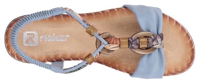 Rieker Sandale Sommerschuh, Urlaubsschuh, Fersenriemchen mit Gummizug