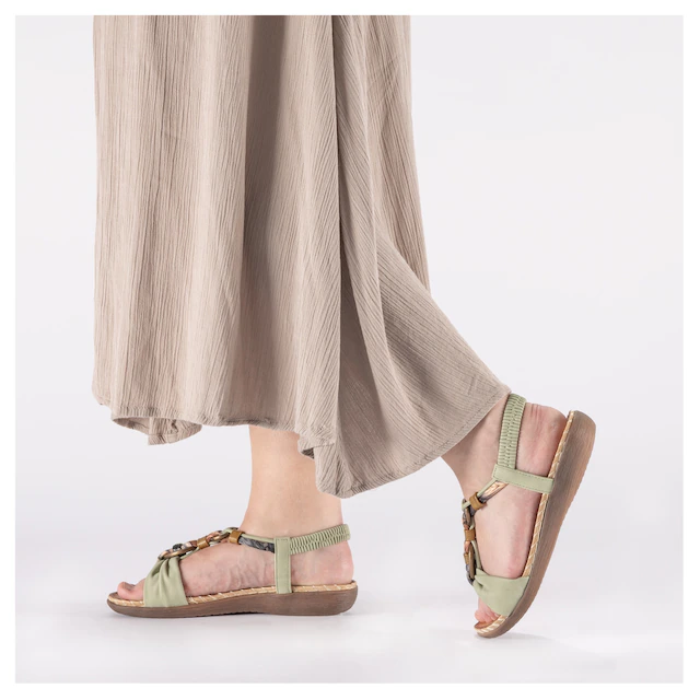 Rieker Sandale Sommerschuh, Urlaubsschuh, Fersenriemchen mit Gummizug