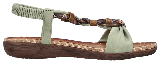 Rieker Sandale Sommerschuh, Urlaubsschuh, Fersenriemchen mit Gummizug
