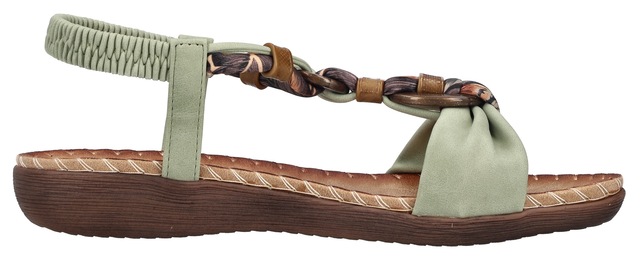Rieker Sandale Sommerschuh, Urlaubsschuh, Fersenriemchen mit Gummizug
