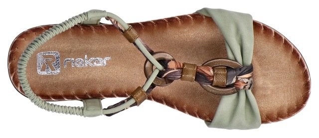 Rieker Sandale Sommerschuh, Urlaubsschuh, Fersenriemchen mit Gummizug