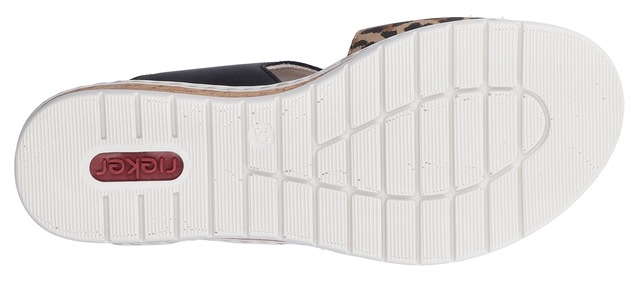 Rieker Sandale Sommerschuh, Keilsandalette, Plateausandale mit Klett