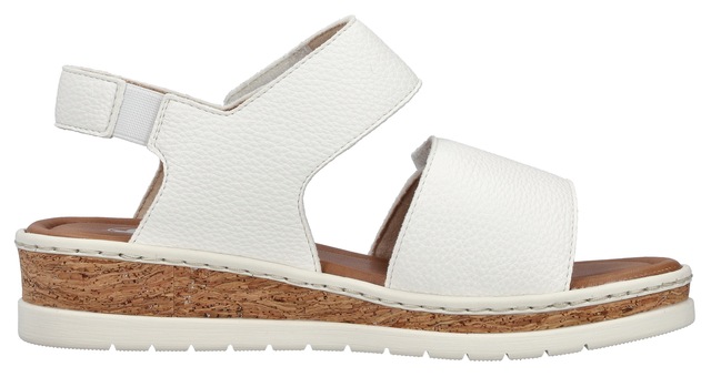 Rieker Sandale Sommerschuh, Keilsandalette, Plateausandale mit Klett