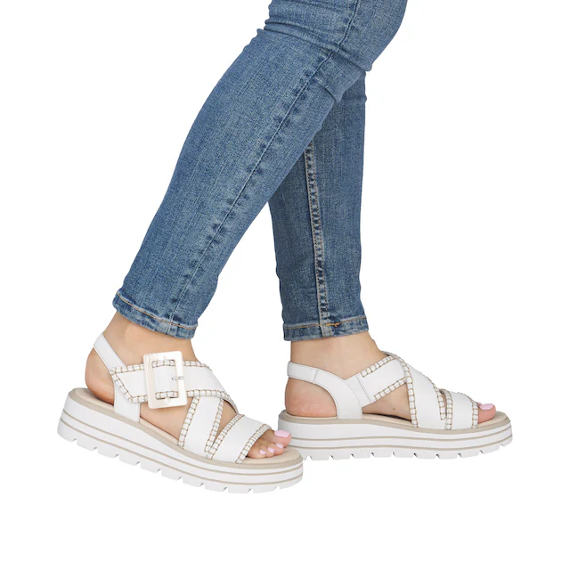 Remonte Plateausandaletten Sommerschuh, Riemchensandale mit Klettverschluss