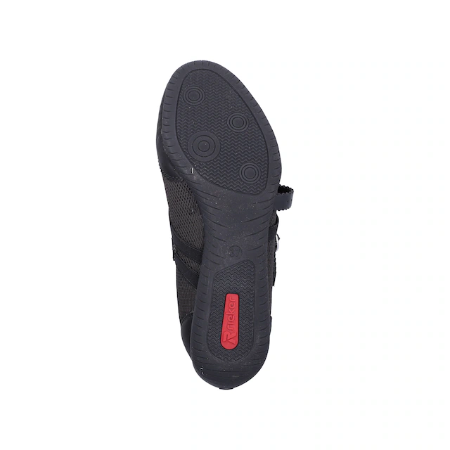 Rieker Riemchenballerina Schlupfschuh, Flats, Slipper mit Mesheinsatz