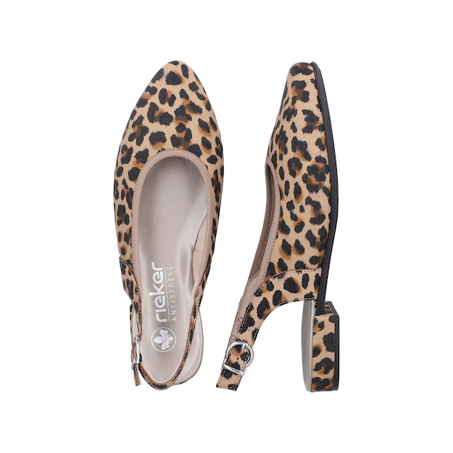 Rieker Slingpumps Sommerschuh, Sabot mit elastischem Textileinfass