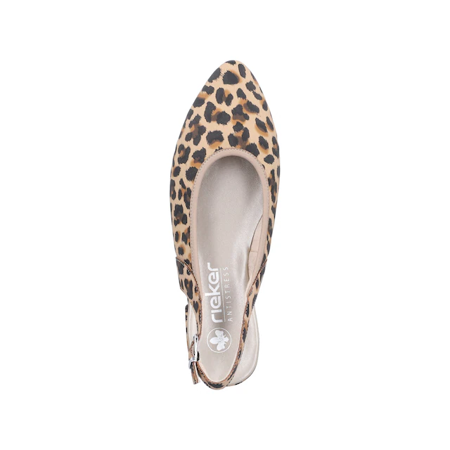 Rieker Slingpumps Sommerschuh, Sabot mit elastischem Textileinfass