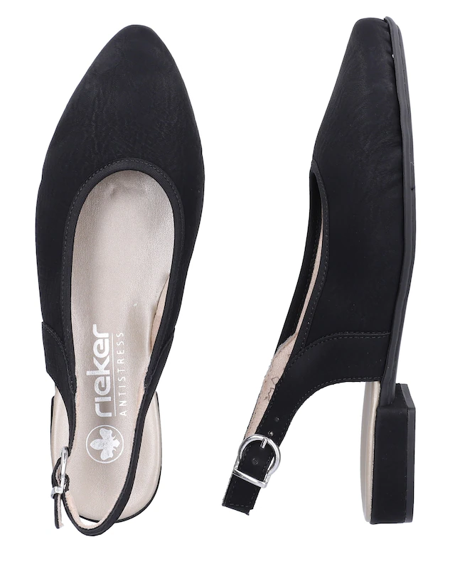 Rieker Slingpumps Sommerschuh, Sabot mit elastischem Textileinfass