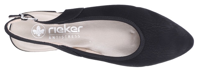 Rieker Slingpumps Sommerschuh, Sabot mit elastischem Textileinfass