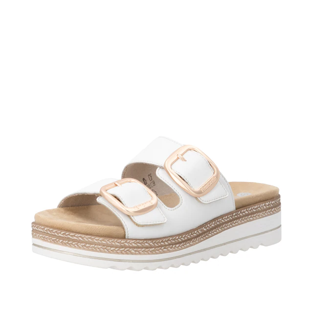 Remonte Pantolette Hausschuh, Sommerschuh, Klettschuh mit Lite´n Soft-Ausstattung