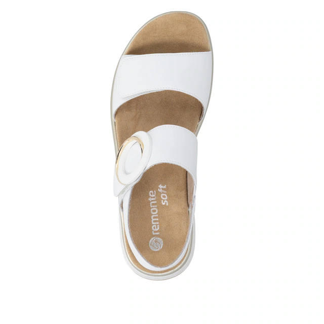 Remonte Plateausandale Sommerschuh, Sandalette mit Softfußbett und zwei Klettverschlüssen