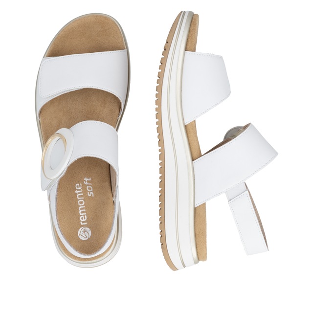 Remonte Plateausandale Sommerschuh, Sandalette mit Softfußbett und zwei Klettverschlüssen
