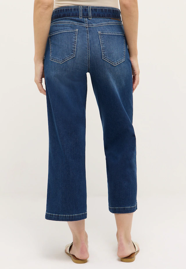 ANGELS 7/8-Jeans »Linn City« Culotte im Relaxed Fit, mit Gürtel