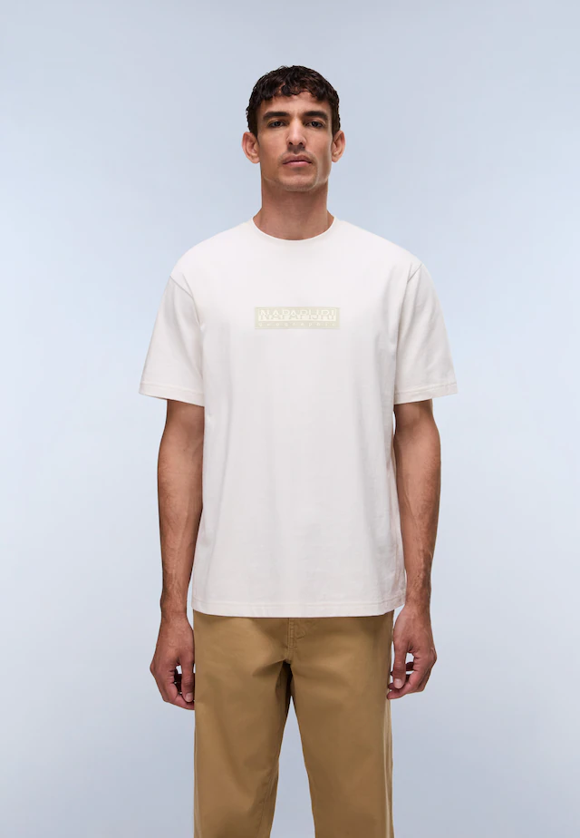 Napapijri T-Shirt »BOX LOGO« Kurzarmdesign, mit Rundhalsausschnitt, aus Baumwolle
