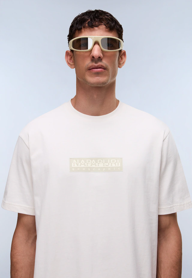 Napapijri T-Shirt »BOX LOGO« Kurzarmdesign, mit Rundhalsausschnitt, aus Baumwolle