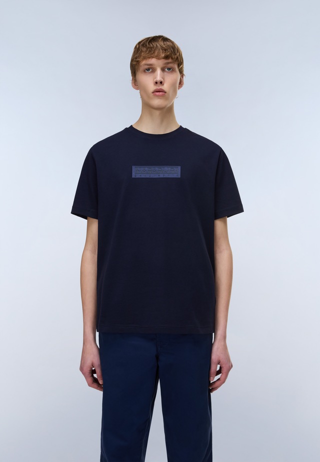 Napapijri T-Shirt »BOX LOGO« Kurzarmdesign, mit Rundhalsausschnitt, aus Baumwolle